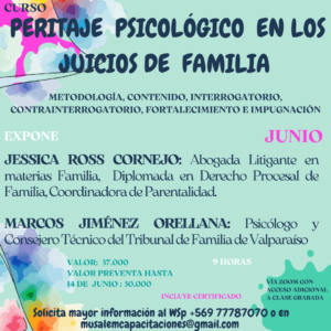 CURSO PERITAJE PSICOLÓGICO EN LOS JUICIOS DE FAMILIA