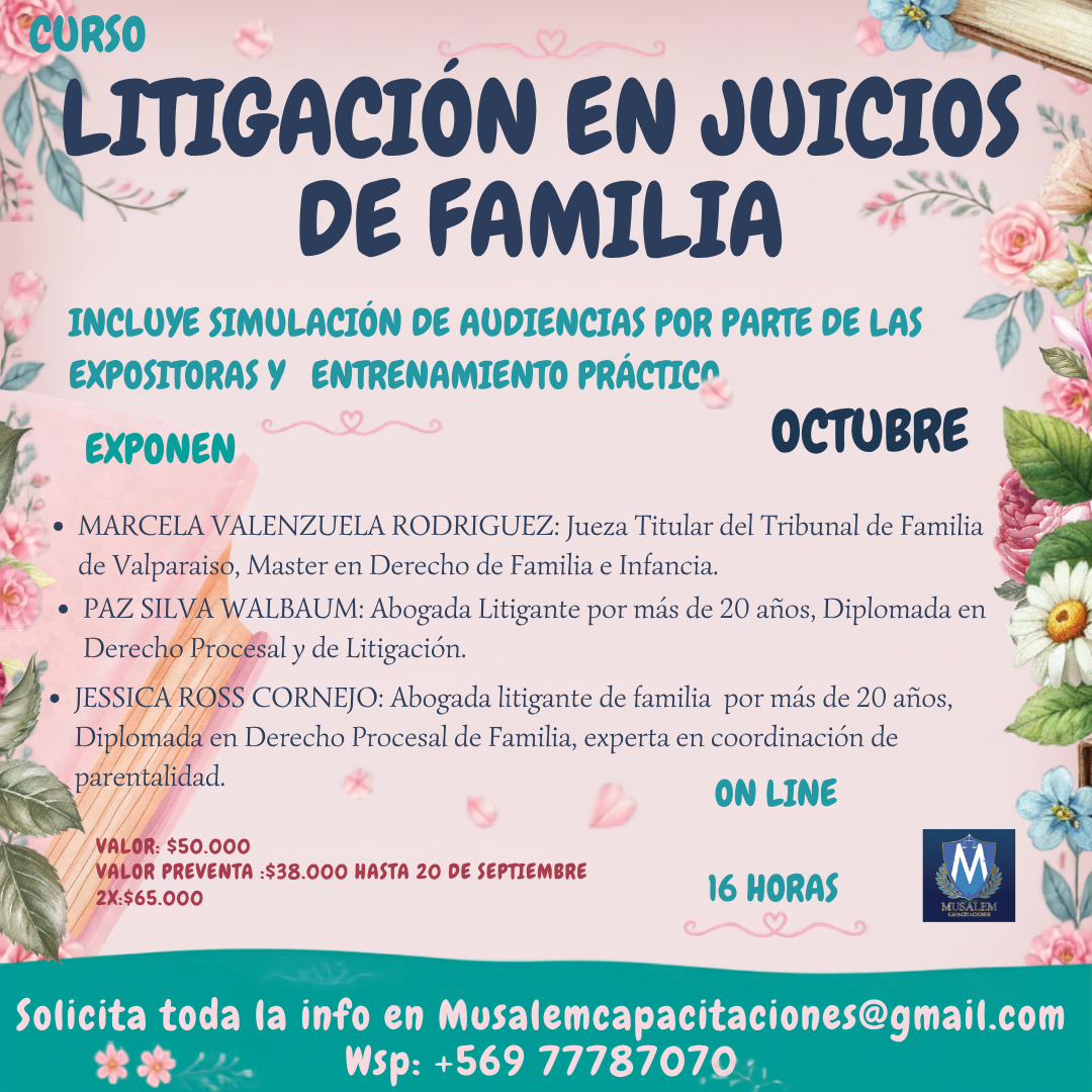 CURSO LITIGACIÓN EN PROCEDIMIENTO ORDINARIO DE FAMILIA DESDE CERO