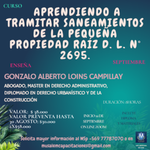 APRENDIENDO A TRAMITAR SANEAMIENTOS DE LA PEQUEÑA PROPIEDAD RAÍZ, D. L. N° 2695