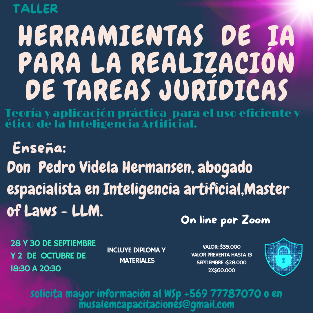 HERRAMIENTAS DE IA PARA LA REALIZACIÓN DE TAREAS  JURÍDICAS